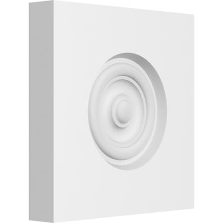 Ekena Millwork Standard Sedgwick Bullseye Rosette with Square Edge, 6"W x 6"H x 1"P ROSP060X060X100SDG02